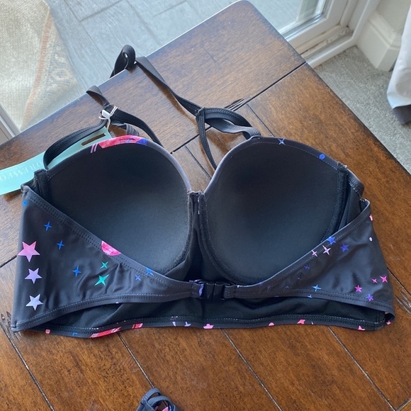 DRESSFO galaxy print caged top high waisted bottom peekaboo side bottoms - Picture 5 of 12